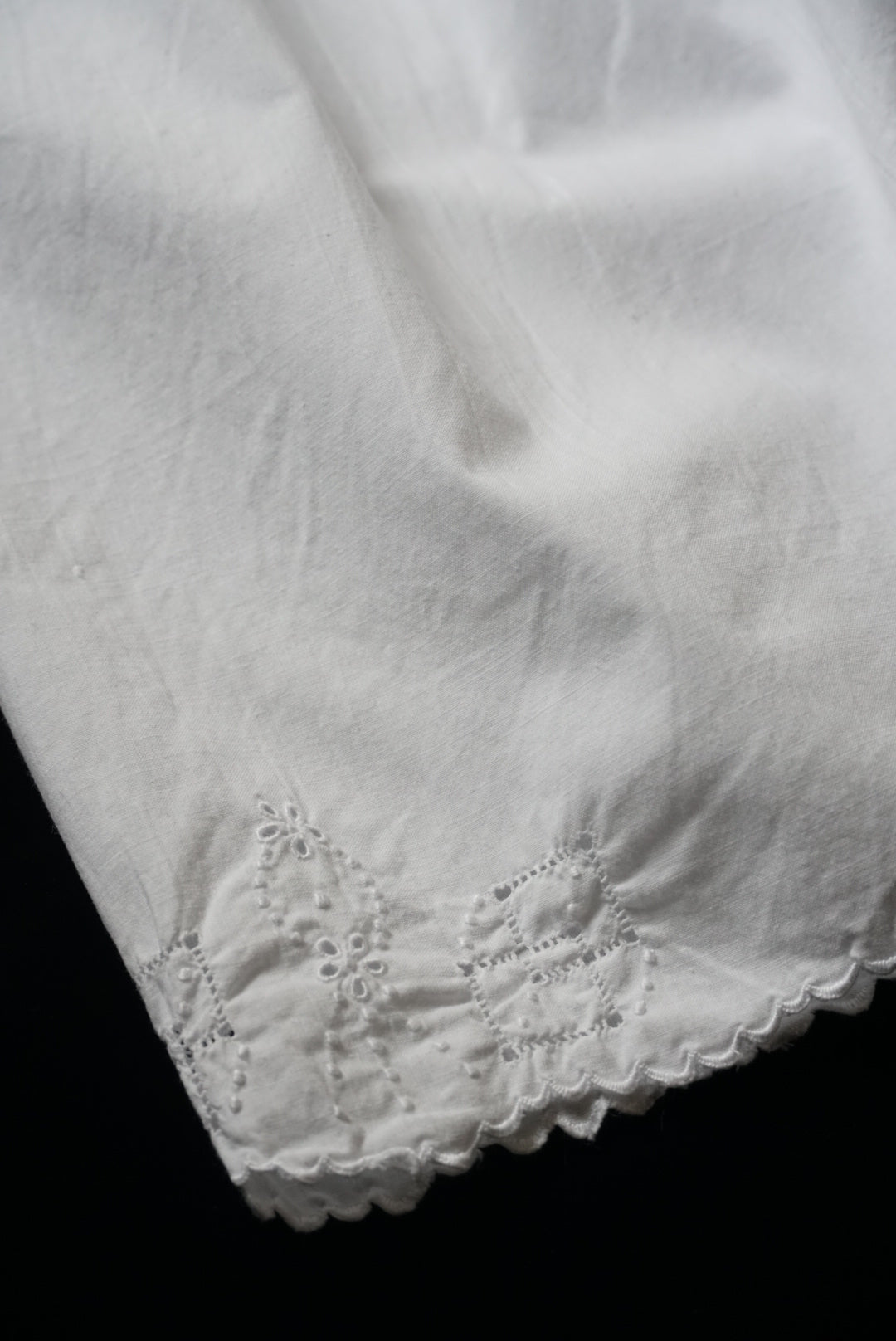 Antique French "geometric patterns" Lace Petticoat