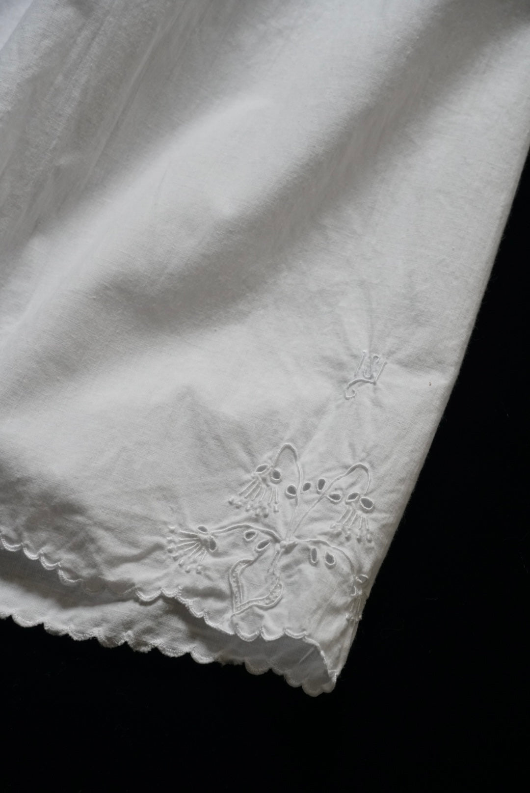 Antique French "lily of the valley" Lace Petticoat