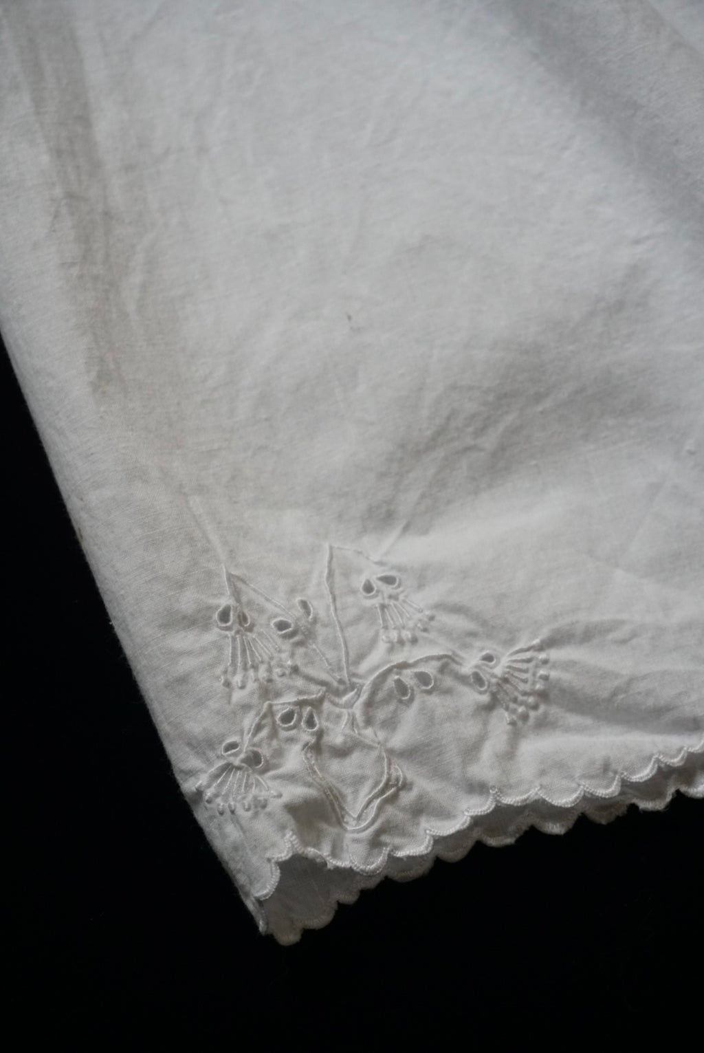 Antique French "lily of the valley" Lace Petticoat