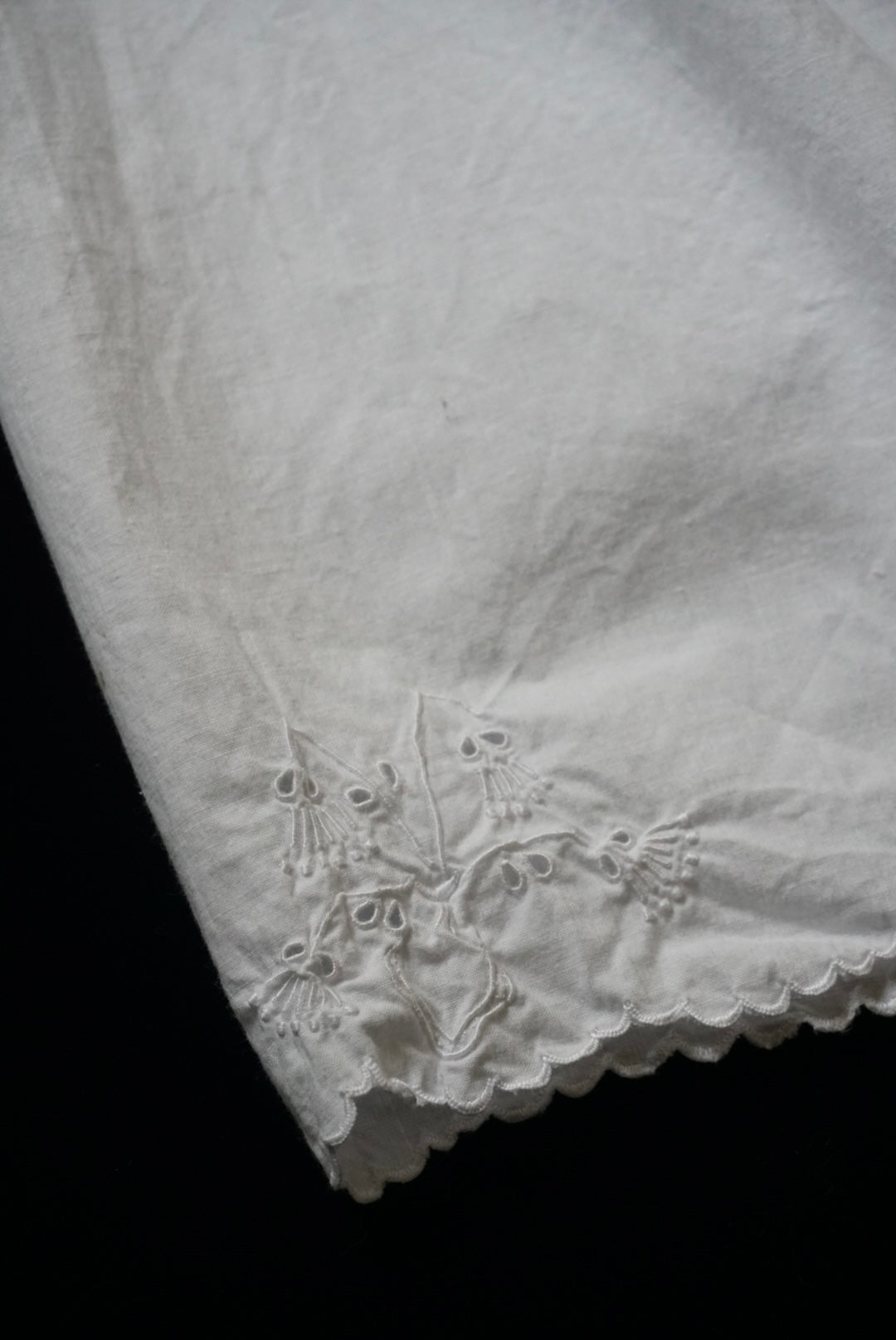 Antique French "lily of the valley" Lace Petticoat
