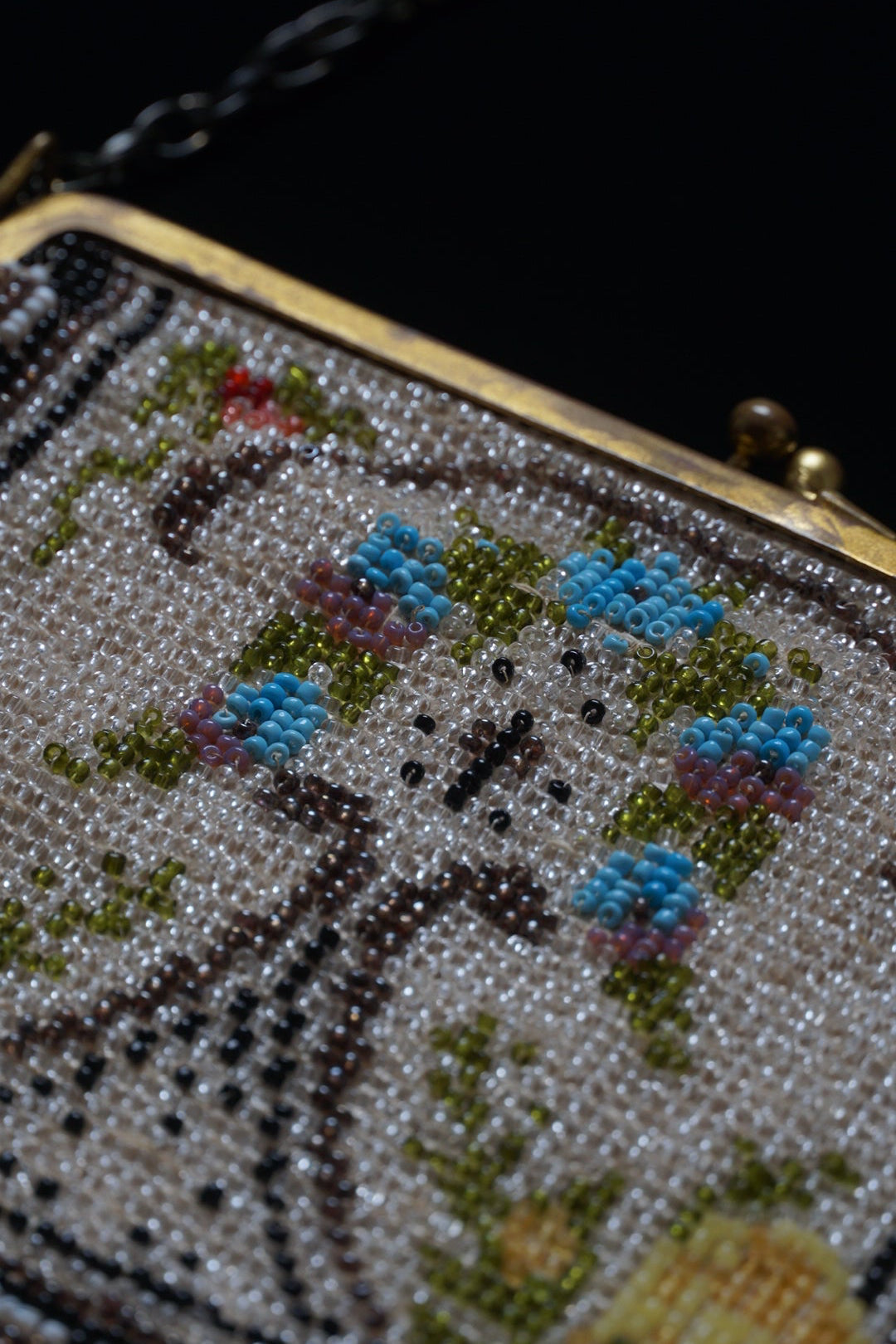 Victorian Garden Beads Bag