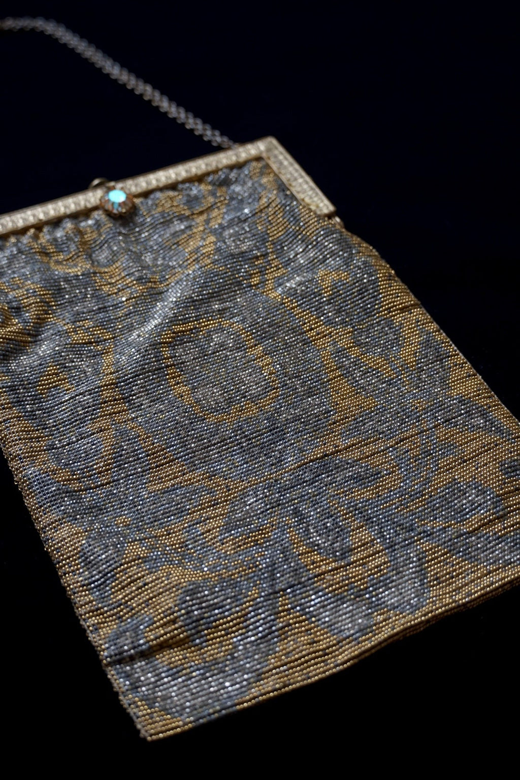 Antique French Micro Beads Bag
