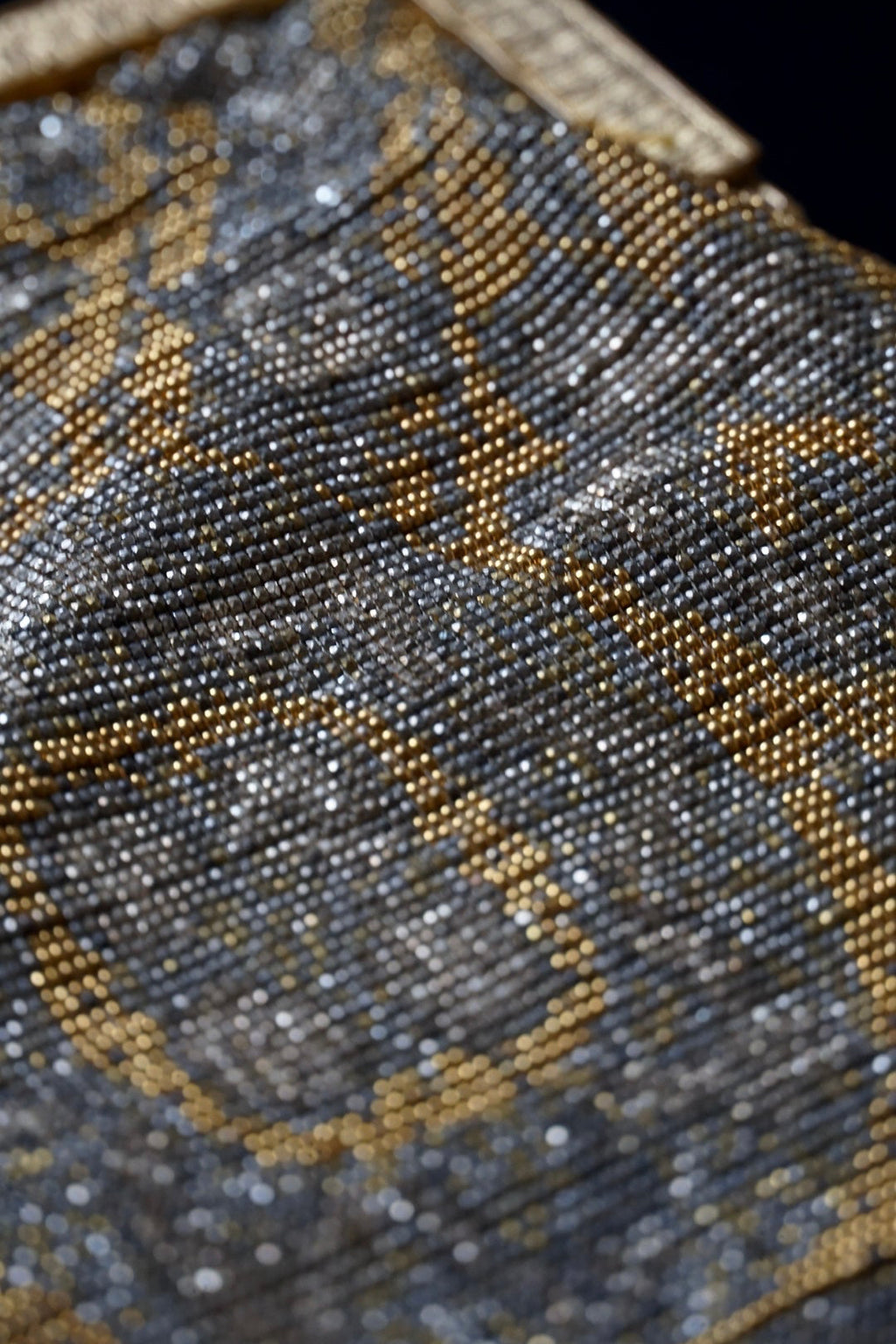 Antique French Micro Beads Bag