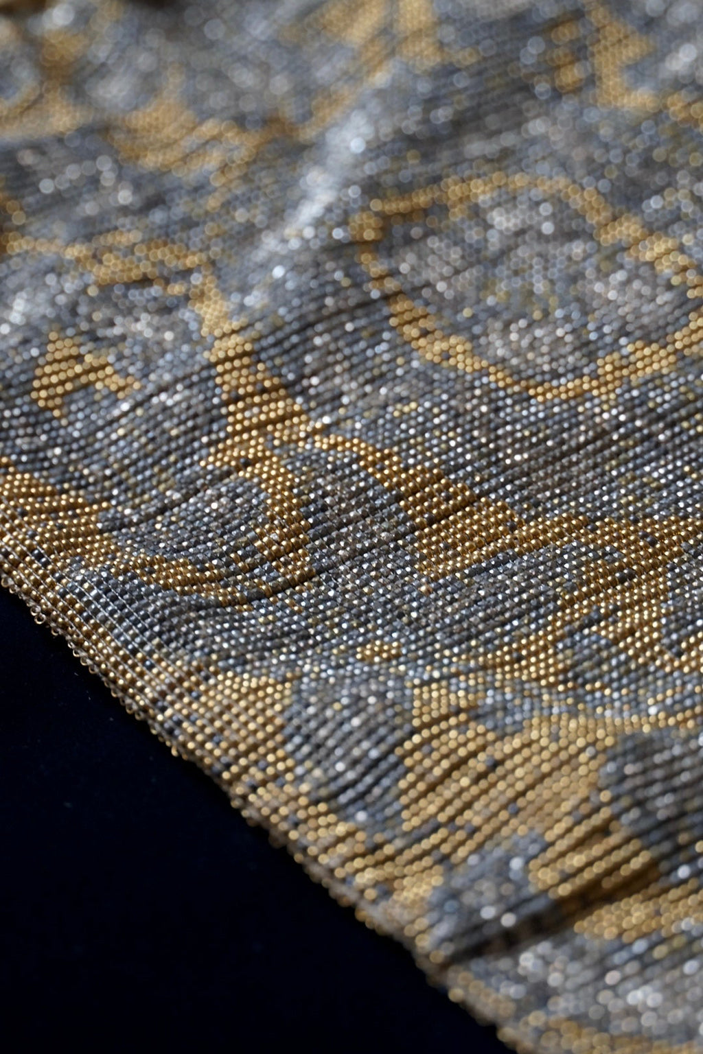 Antique French Micro Beads Bag