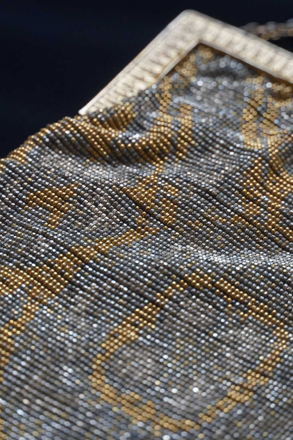 Antique French Micro Beads Bag