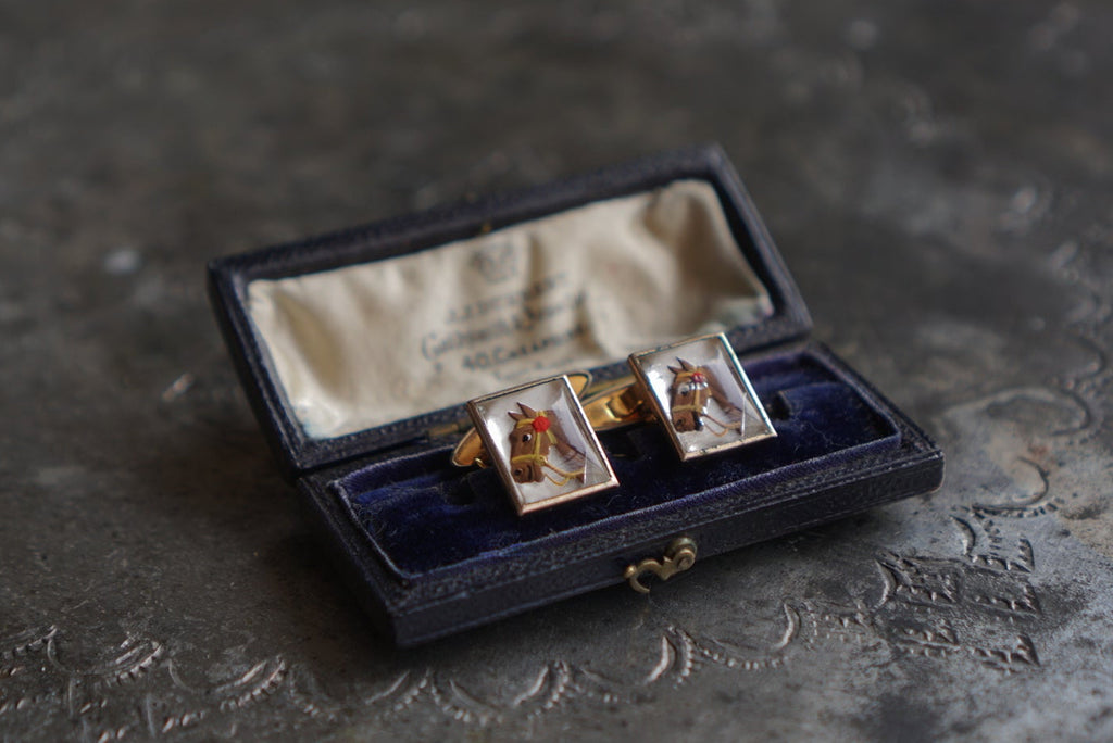 1950's Horse Head Cuffs Links