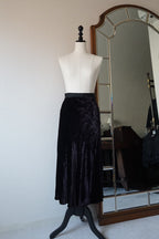 1900's Silk Velvet Tight Skirt