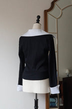 Vintage Big Satin Collar Shirt