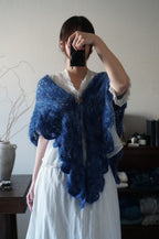 1960's Blue Mohair Cape