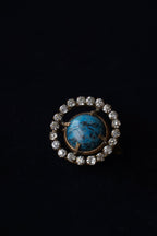 Georgian Blue Stone Pin Brooch