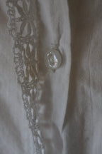 Antique French White Cotton Blouse
