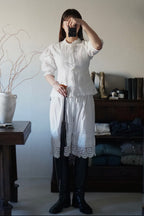 Antique French White Cotton Blouse