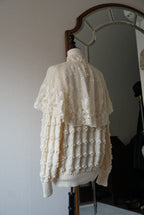 Vintage Crochet Knit with Cape