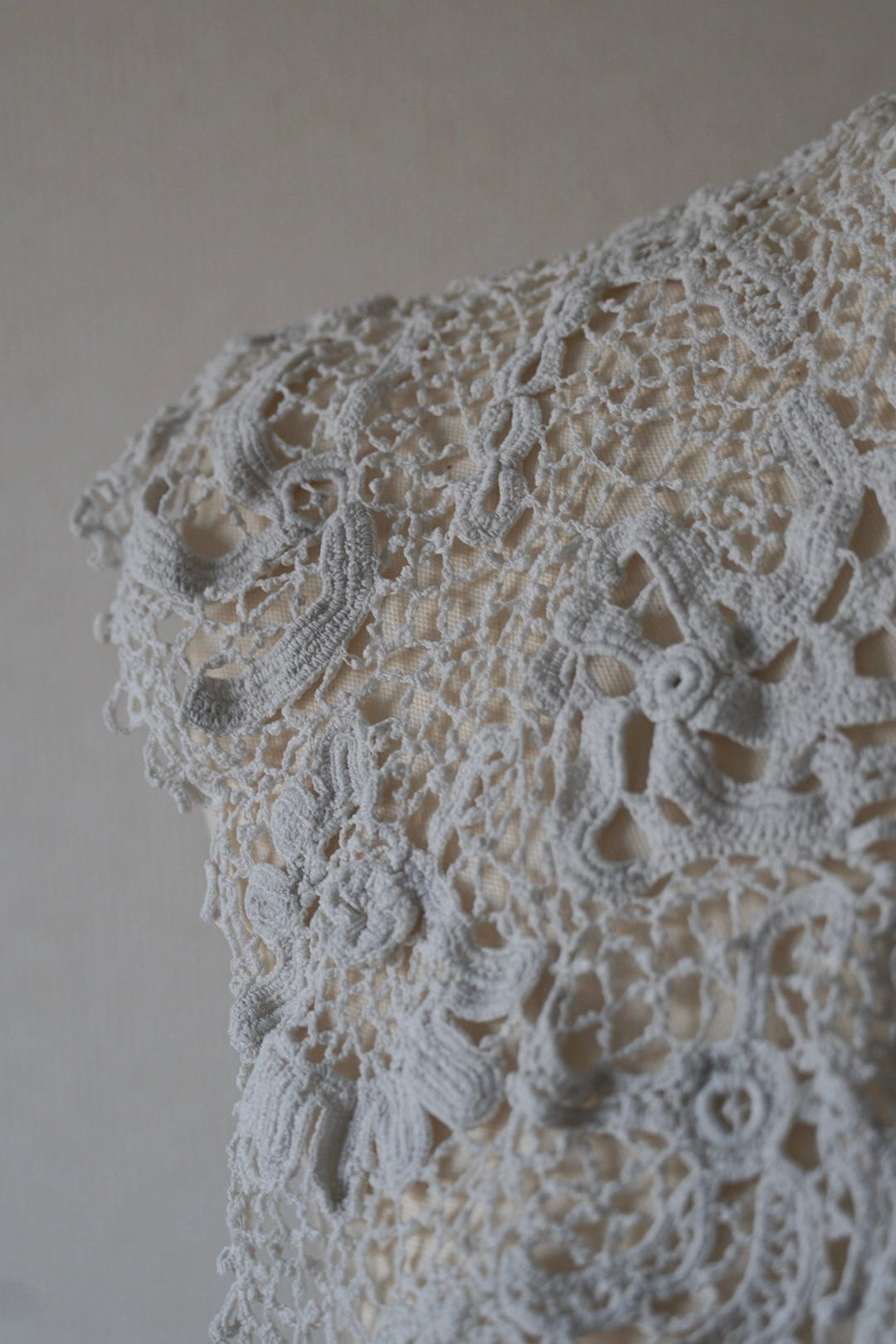1890-1900's Handmade Irish Lace Collar