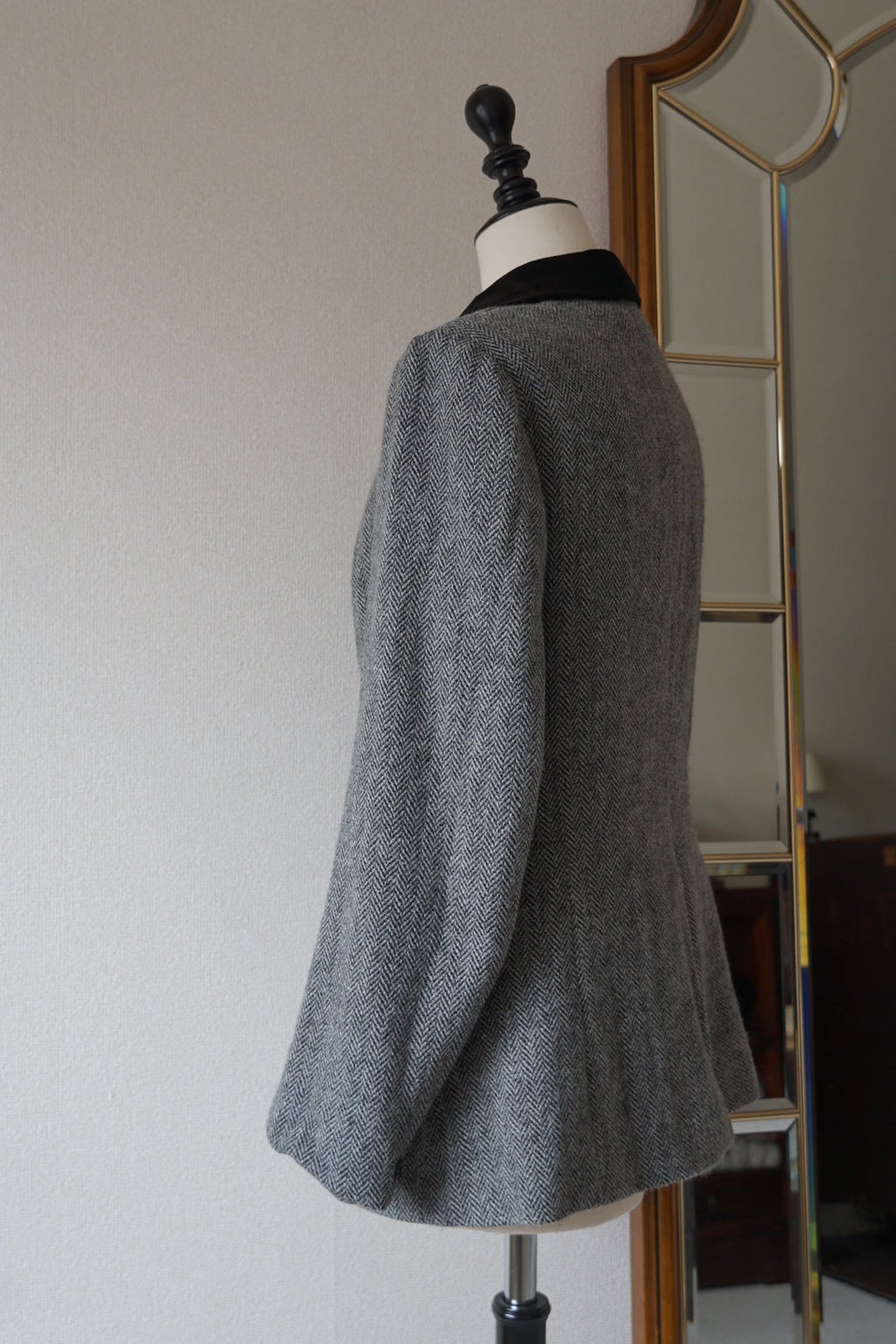 Vintage Grey Herringbone Jacket