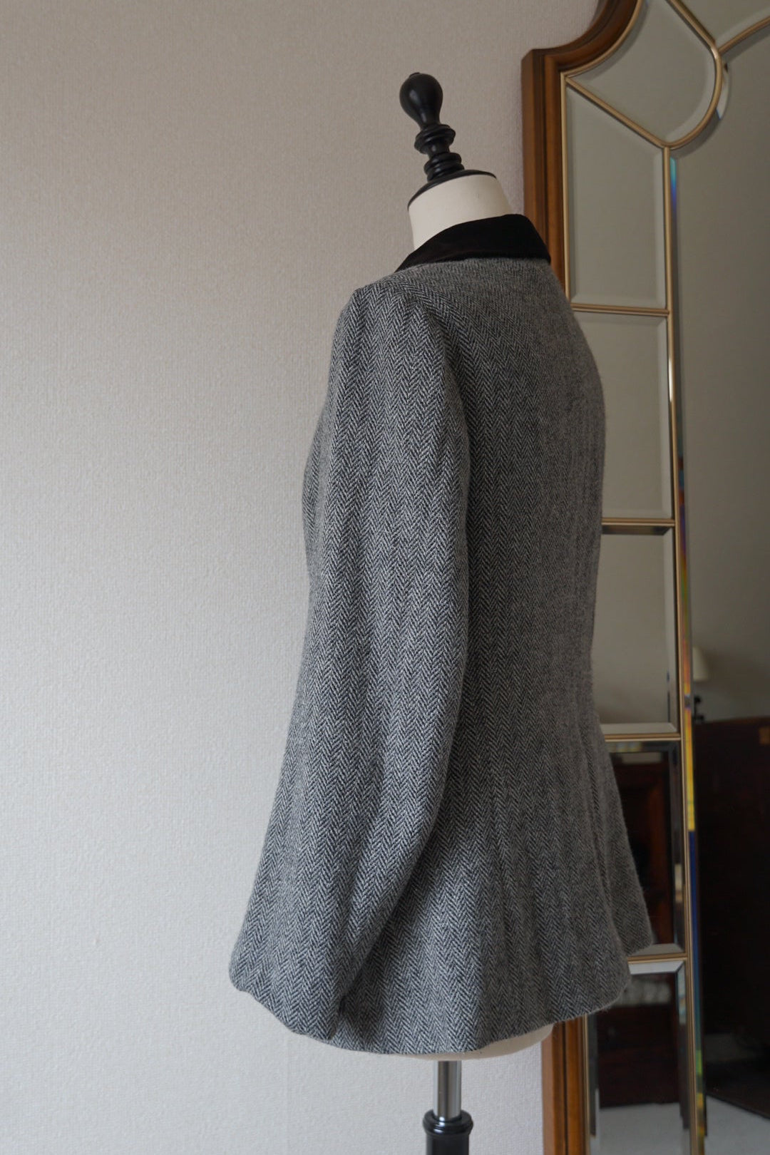 Vintage Grey Herringbone Jacket