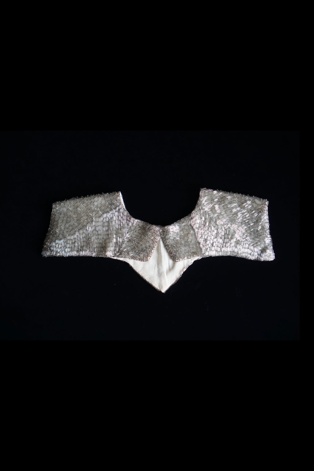 1920's Silver Glass Beads Collar