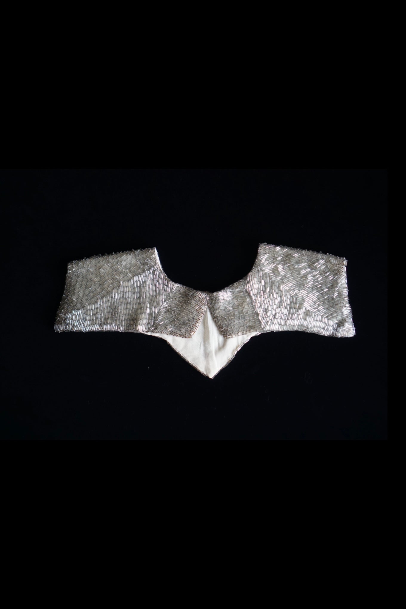 1920's Silver Glass Beads Collar