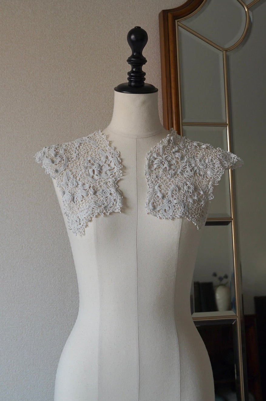 1890-1900's Handmade Irish Lace Collar