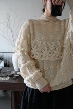 Vintage Crochet Knit with Cape