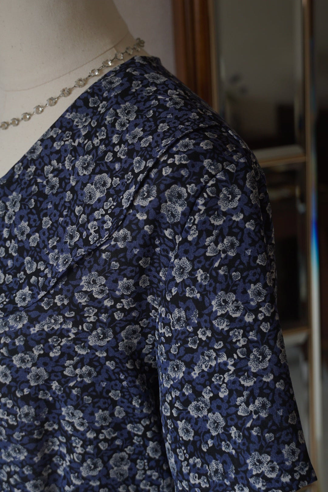 Vintage Small Flower Blouse