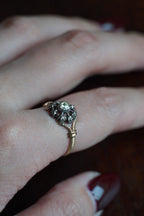 1850's Double Rose Cut Diamond Ring