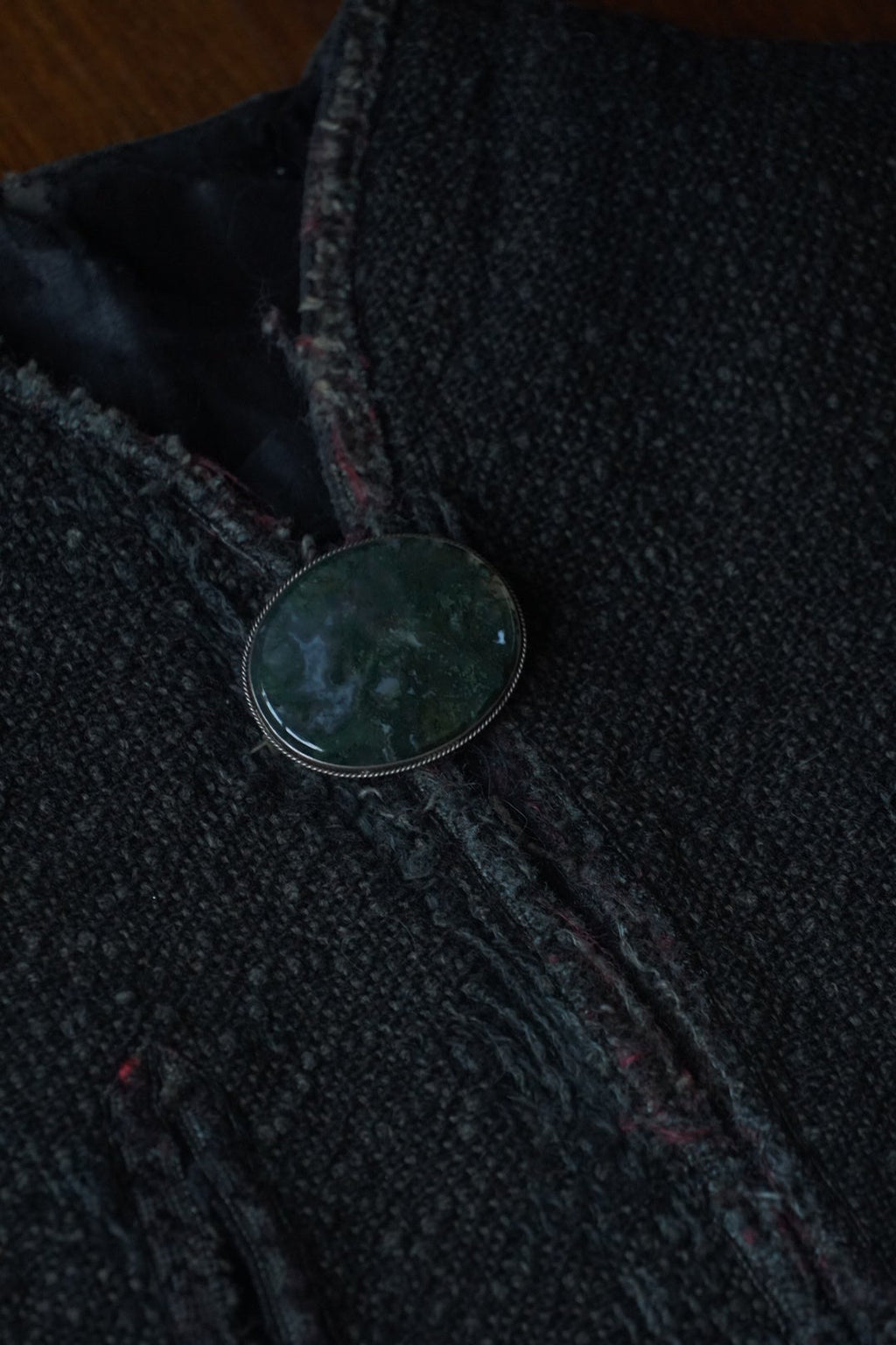 1890's Moss agate Brooch