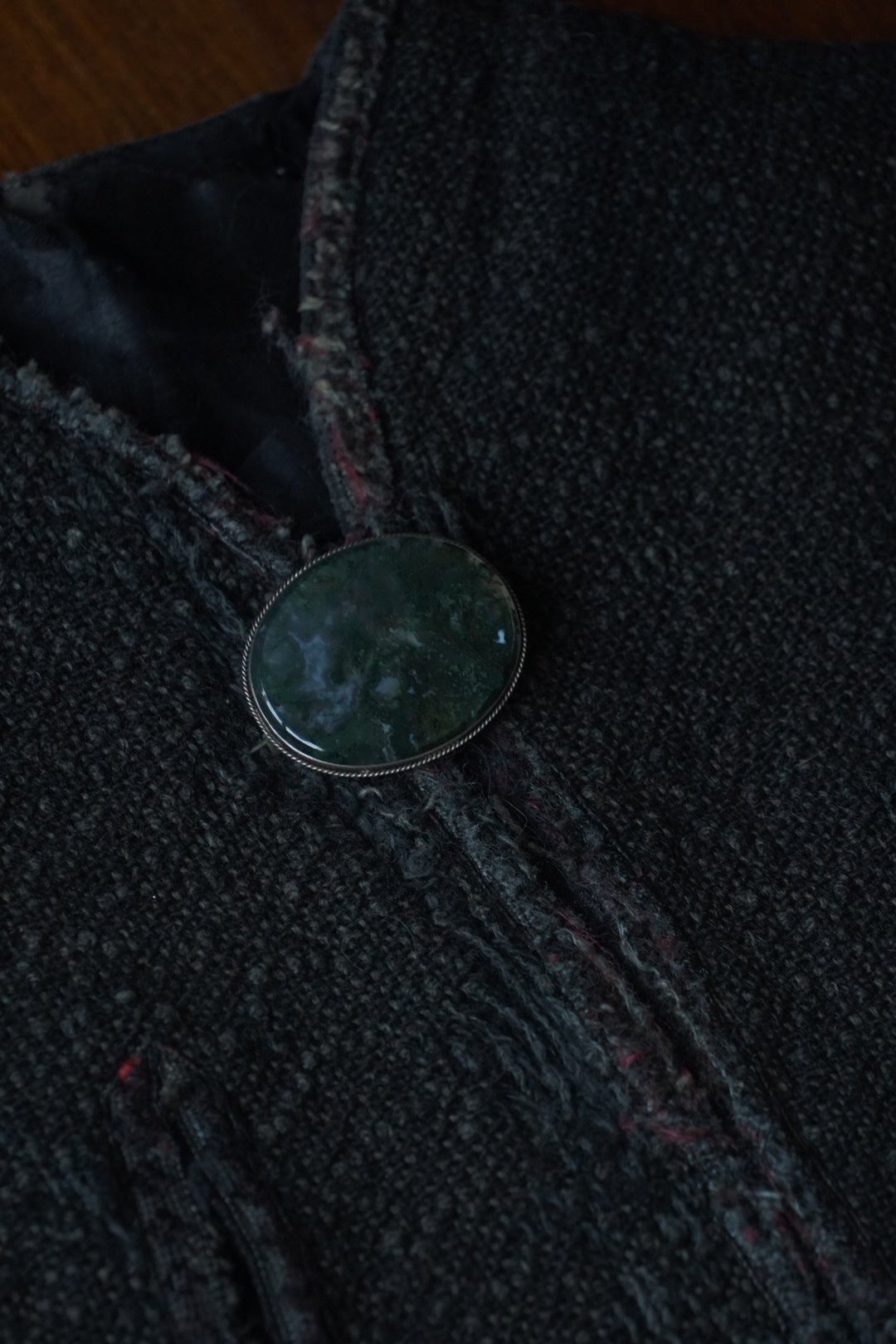 1890's Moss agate Brooch