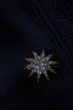 Victorian Crystal Glass Star Brooch