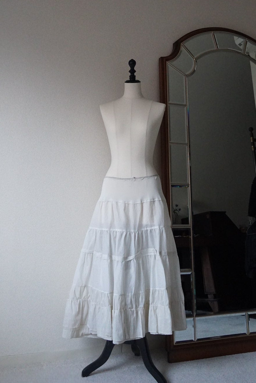 1950's White Tulle Petticoat