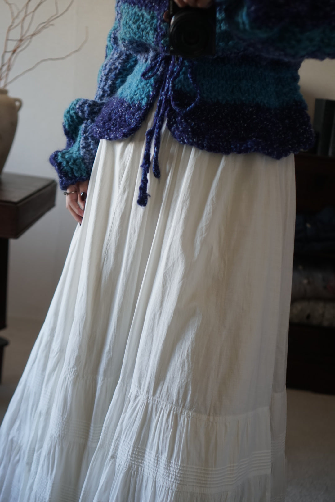 Edwardian Pin Tuck Long Skirt