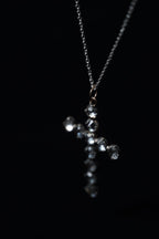 Georgian Paste Glass Cross Pendant Top