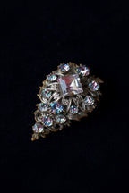 1930's Iris Glass Dress Clip