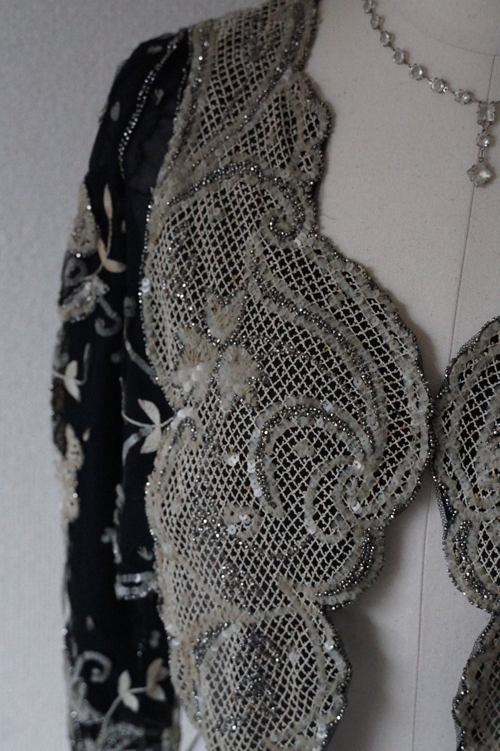 Edwardian Sequins×Beads Bolero
