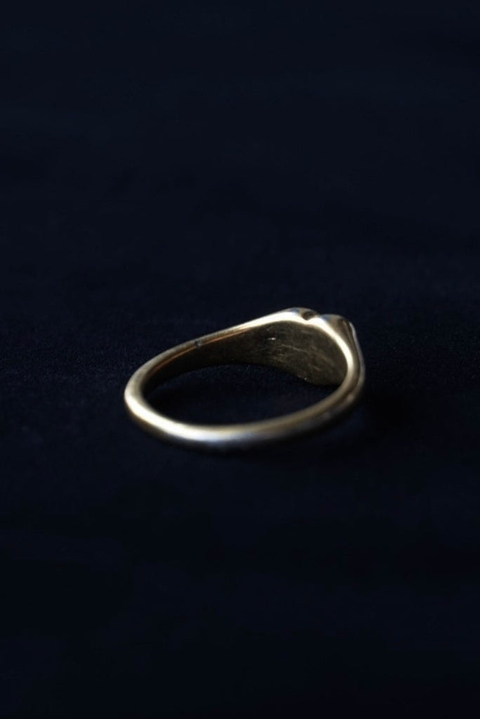 Vintage 18K Black Heart Ring