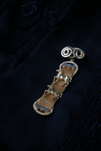 Vintage Gold Mesh Horses Belt Brooch