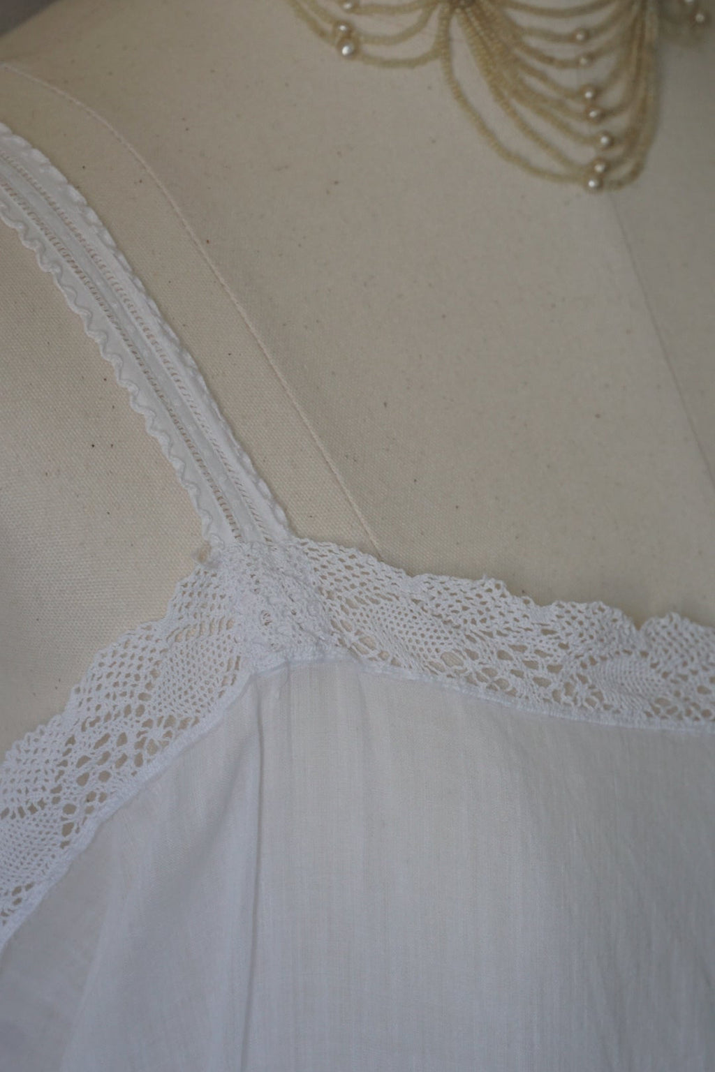 1910's Lace and Embroidery Nighty
