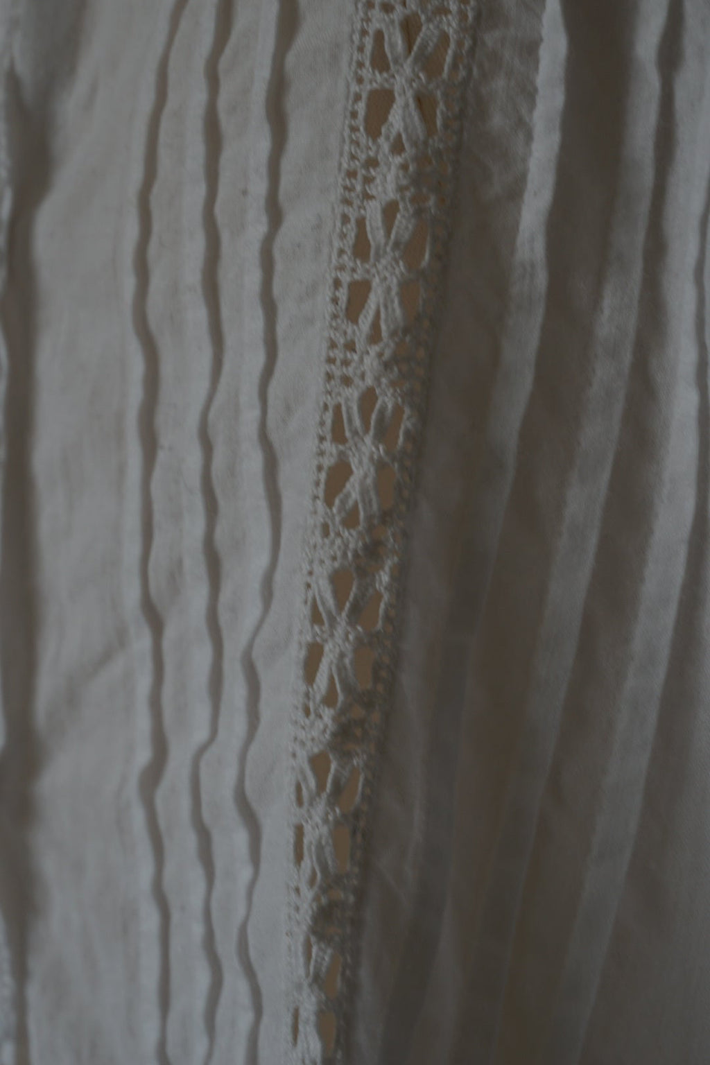 Antique French White Cotton Blouse