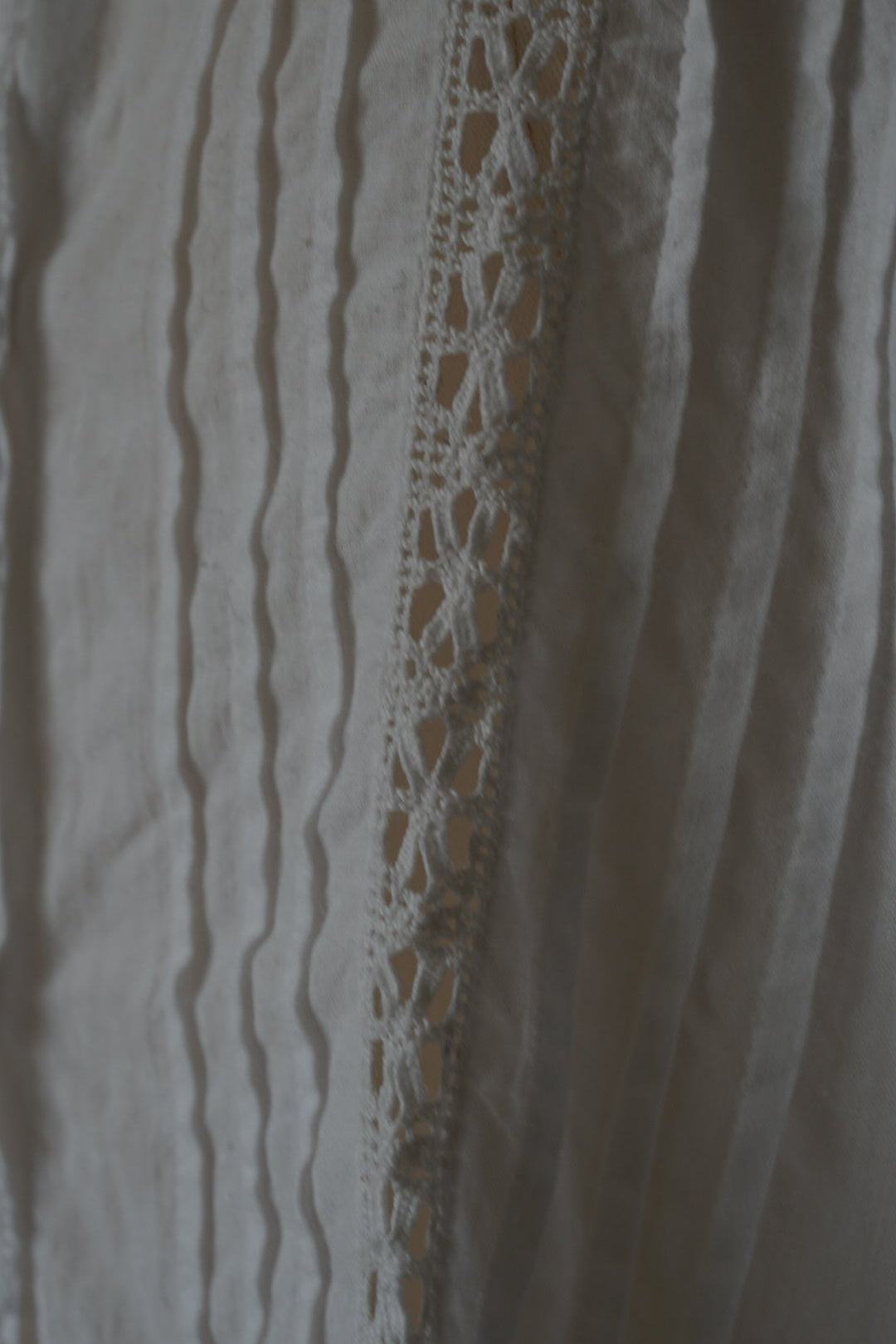 Antique French White Cotton Blouse