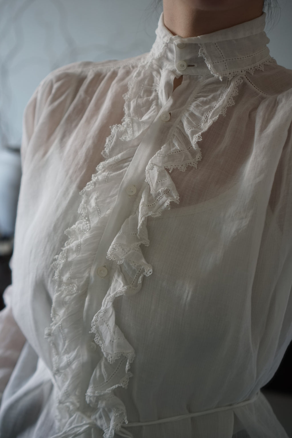 Edwardian Ruffle Front Blouse