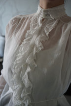 Edwardian Ruffle Front Blouse