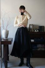 1950's Silk Velvet Leaf Skirt
