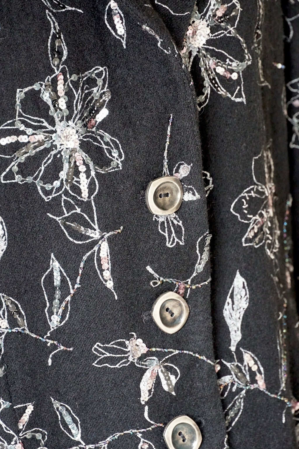 Vintage Floral with Sequins Jacket
