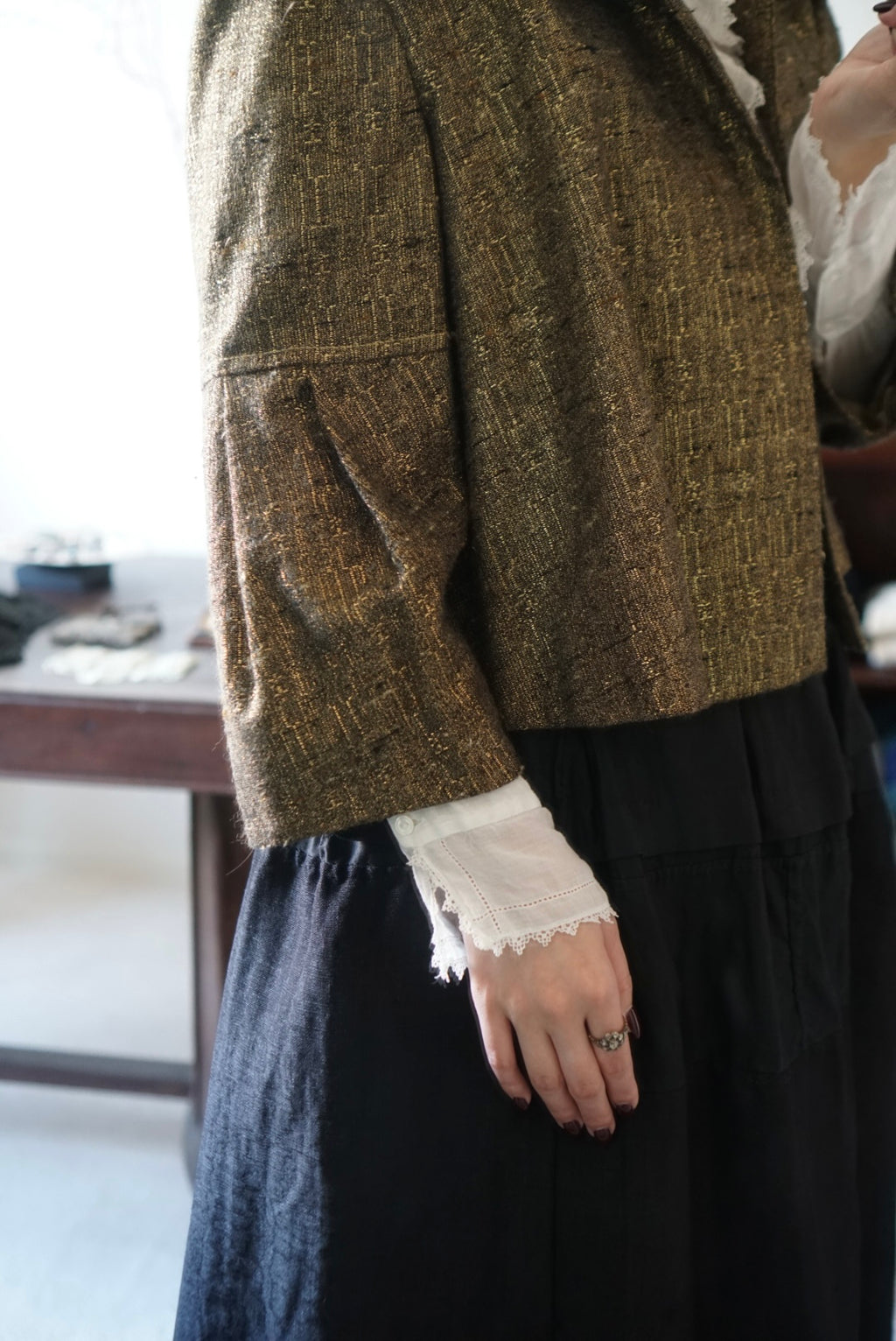 Vintage Big Collar Flare Jacket