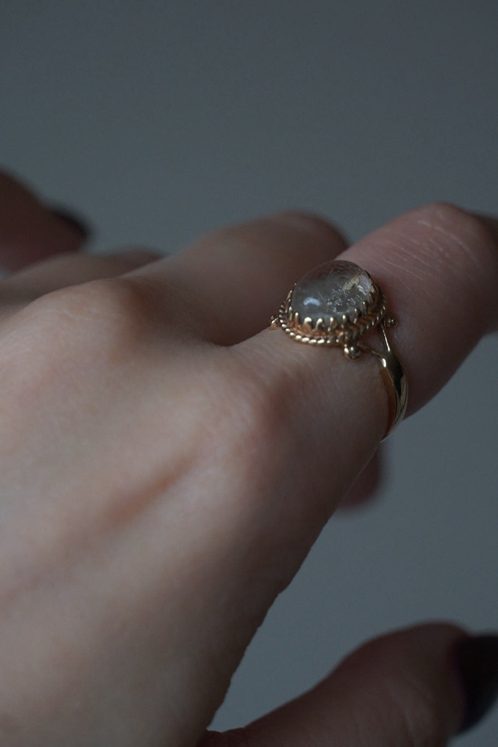 1910's 9ct Moon Stone Ring