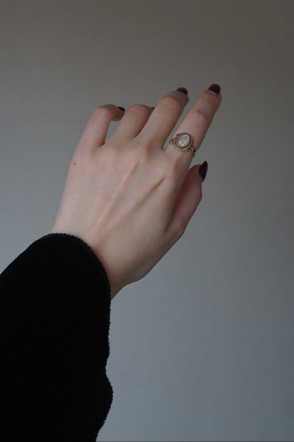 1910's 9ct Moon Stone Ring