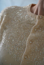 1950's Sequins Wool Cardigan