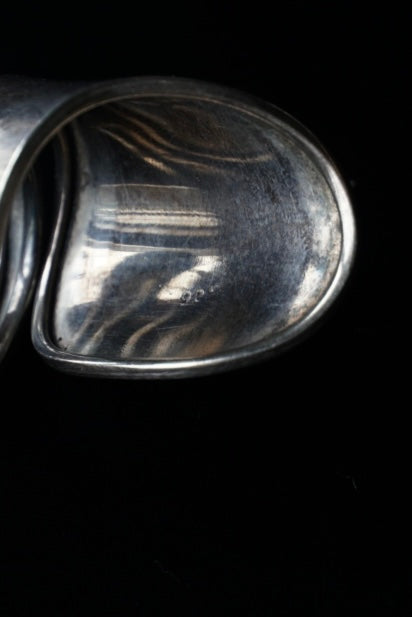 Vintage Silver×Moon Stone Indian Ring