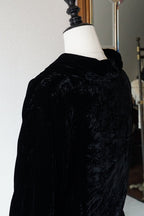 Vintage Black Silk Velvet Jacket