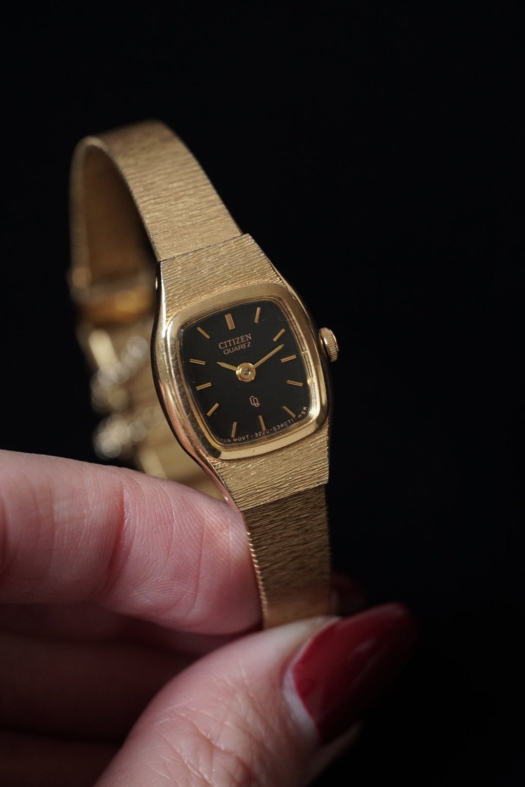 Vintage Citizen Black Face Watch